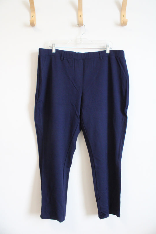 Susan Graver Navy Pants | XL