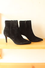 Dune London Obsessive 2 Black Genuine Leather Suede Boots | 7