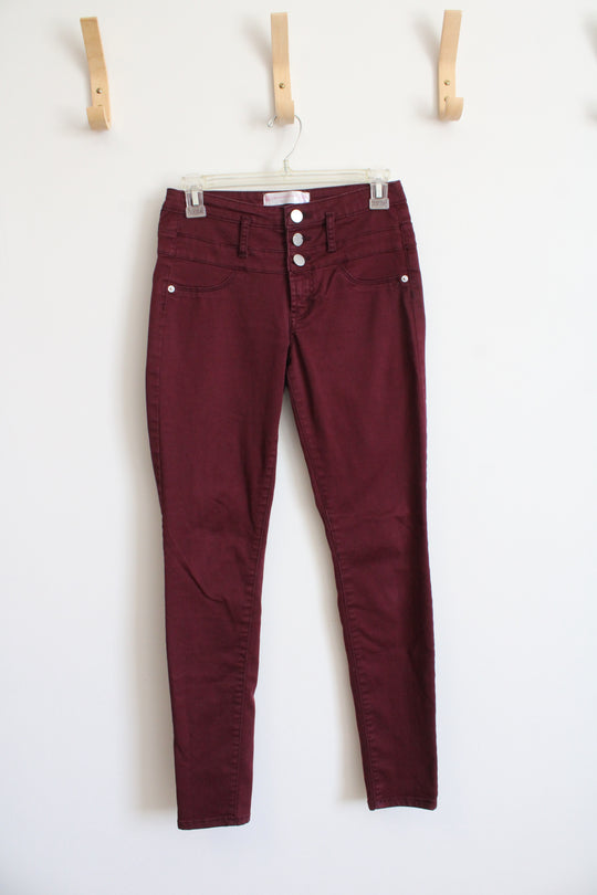 No Boundaries Maroon Jeggings | 7