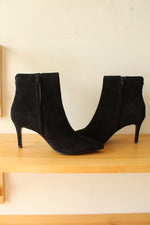 Dune London Obsessive 2 Black Genuine Leather Suede Boots | 7