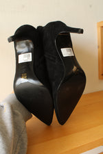 Dune London Obsessive 2 Black Genuine Leather Suede Boots | 7
