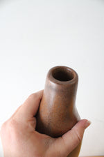 Brown Glazed Ceramic Oblong Vase | 18"