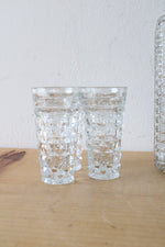 Cut Glass Whiskey Decanter & Glasses