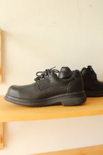 Red Wing Black Leather Steel Toe Work Oxfords | 9.5
