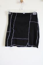 Urban Outfitters Black Fitted Stitched Skirt | XS