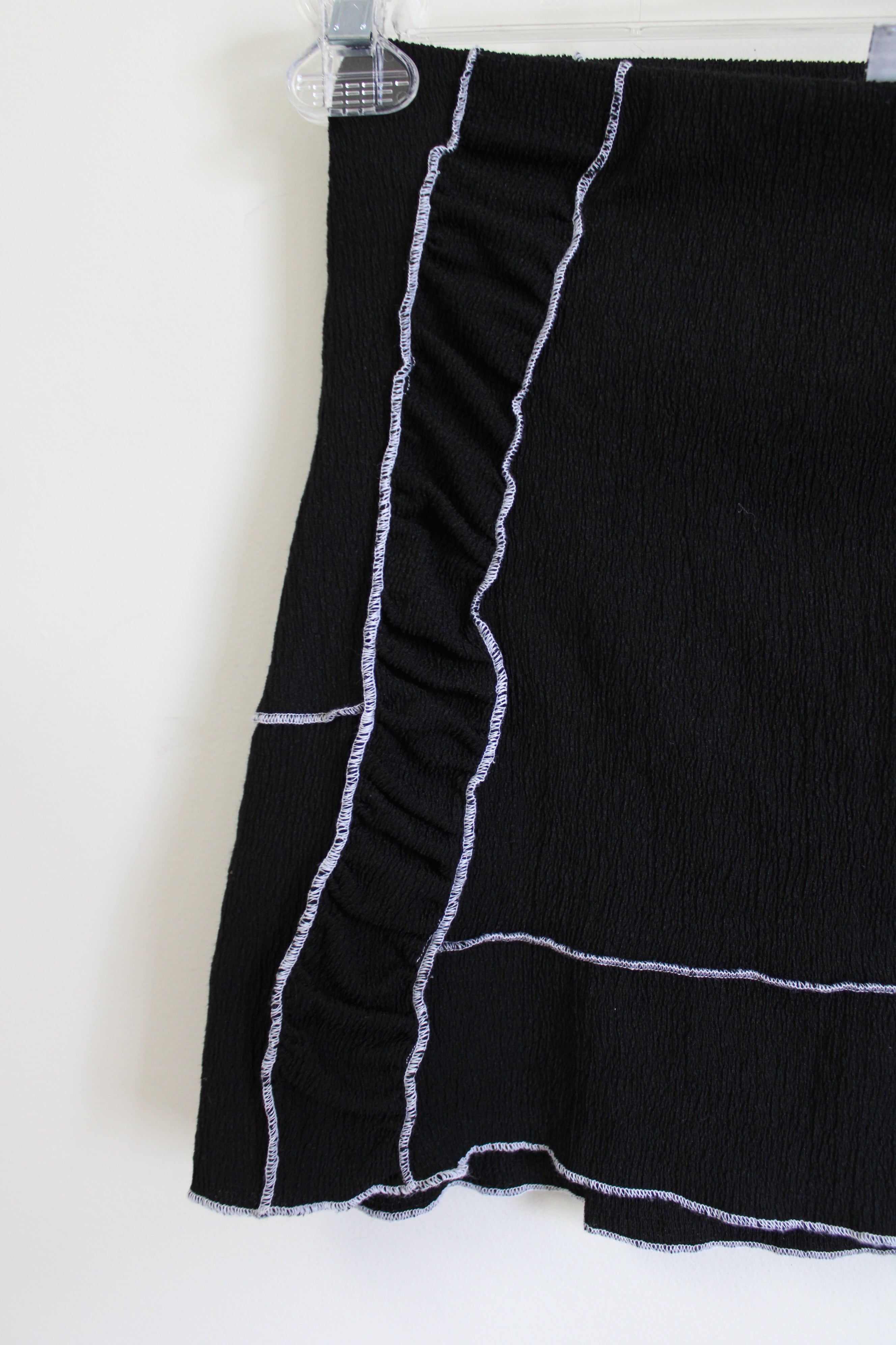 Urban Outfitters Black Fitted Stitched Skirt | XS