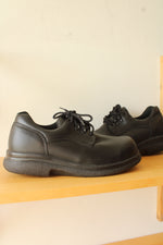 Red Wing Black Leather Steel Toe Work Oxfords | 9.5