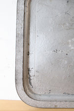 Vintage Hammered Aluminum Etched A.R.E. Dec. 25 1894 Tray