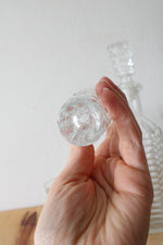 Cut Glass Whiskey Decanter & Glasses