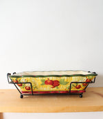 Temptations By Tara Fresh Crop 9X12 Rectangle Baking Dish & Trivet