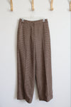 Rena Rowen Brown Tweed Plaid Dress Pants | 4