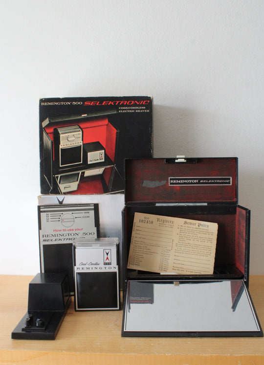 Remington 500 Selektronic Cordless Electric Vintage Shaver