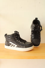 BILLY CS High Top Black Glitz Sneakers | 1Y