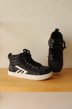 BILLY CS High Top Black Glitz Sneakers | 1Y