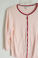 Talbots Light Pink Knit Cardigan | S Petite