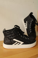 BILLY CS High Top Black Glitz Sneakers | 1Y