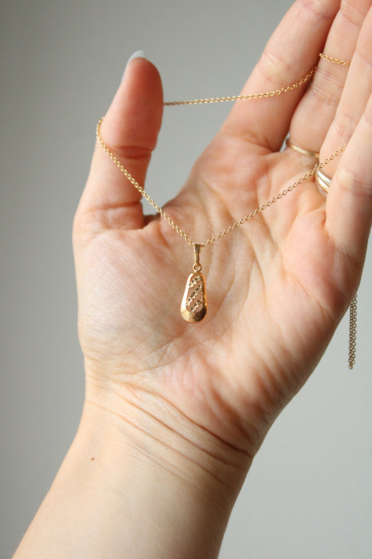 Xuping Gold Filled Oval Pendant Necklace