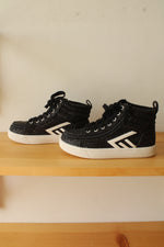 BILLY CS High Top Black Glitz Sneakers | 1Y