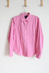 Chaps Classics No Iron Pink Gingham Button Down Shirt | M