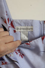Dress Barn Lavender Square-neck Floral Dress | 10