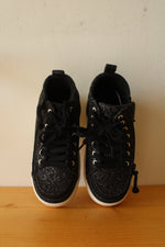 BILLY CS High Top Black Glitz Sneakers | 1Y