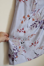 Dress Barn Lavender Square-neck Floral Dress | 10