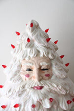 Hand Painted Santa Claus Glitter Light-Up Ceramic Christmas Tree