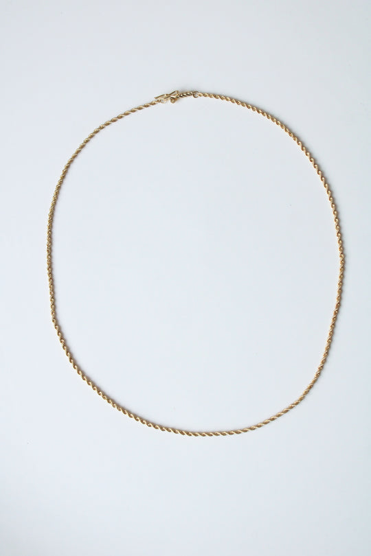 14K Yellow Gold Twist Chain Necklace