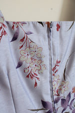 Dress Barn Lavender Square-neck Floral Dress | 10