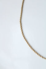 14K Yellow Gold Twist Chain Necklace