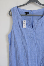 NEW Talbots Blue Linen Dress | 16 Petite