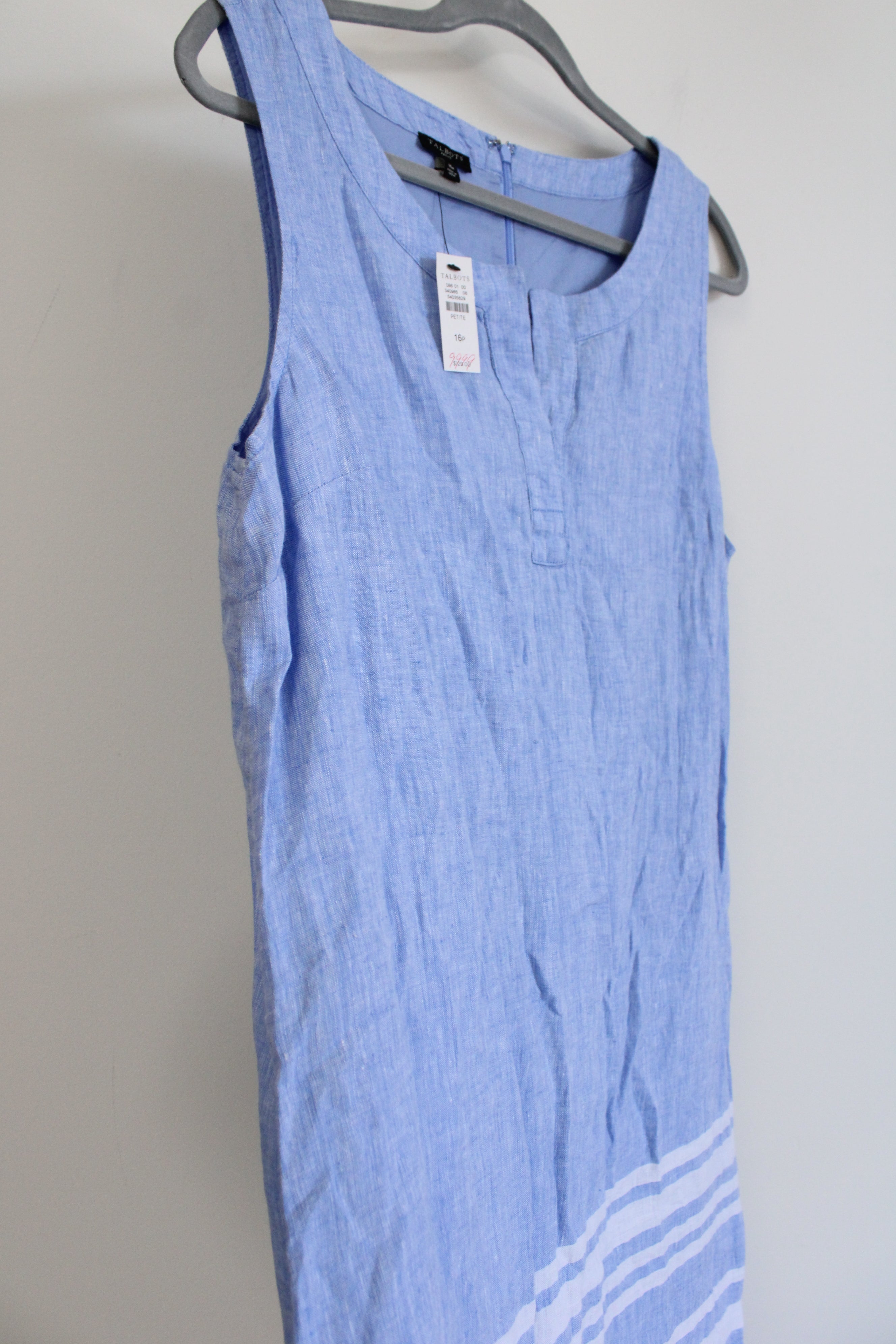 NEW Talbots Blue Linen Dress | 16 Petite Jubilee Thrift NEW Talbots Blue Linen Dress | 16 Petite Jubilee Thrift