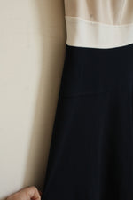 Tommy Hilfiger Tan and Navy Colorblock Dress | 8