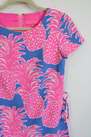 Lilly Pulitzer Blanca Pineapple Print Romper In Indigo | 00