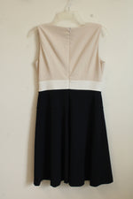 Tommy Hilfiger Tan and Navy Colorblock Dress | 8