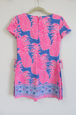 Lilly Pulitzer Blanca Pineapple Print Romper In Indigo | 00