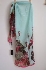 NEW Ted Baker Under The Sea Print Long Silk Scarf