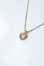 14K Yellow Gold Heart Pendant Necklace