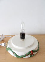 Hand Painted Santa Claus Glitter Light-Up Ceramic Christmas Tree