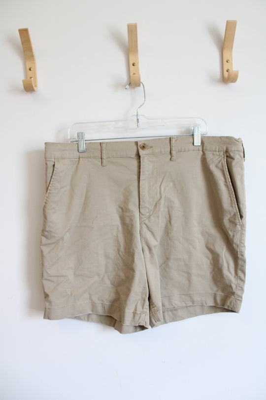 NEW American Eagle Flex Lived-In Khaki Shorts | 36