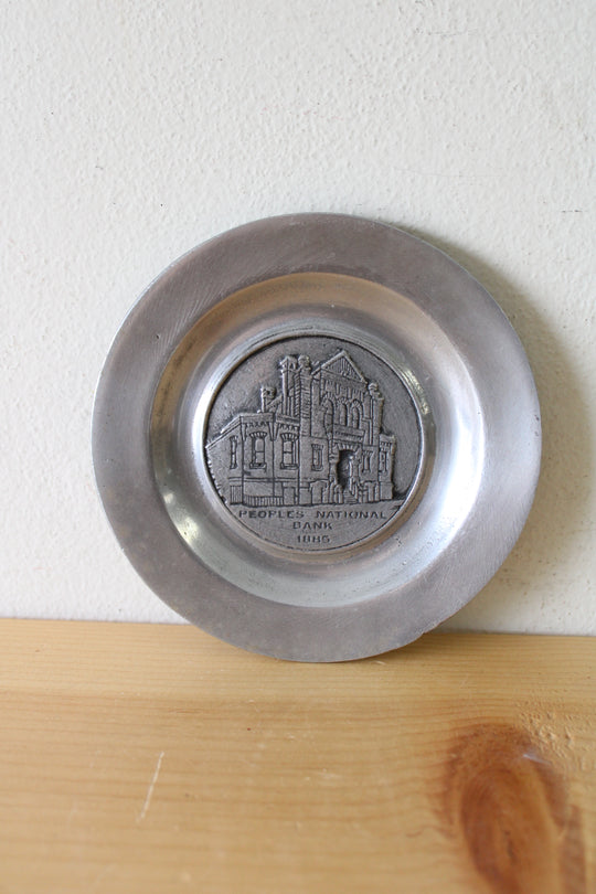 People's National Bank Lebanon, PA 1776-1976 Metal Plate