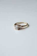 14K Yellow Gold CZ Ring | Size 6