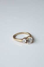 14K Yellow Gold CZ Ring | Size 6