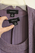 R &M Richards Purple Dress and Sparkle Jacket Set | 16