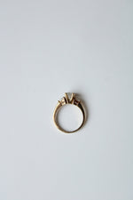 14K Yellow Gold CZ Ring | Size 6