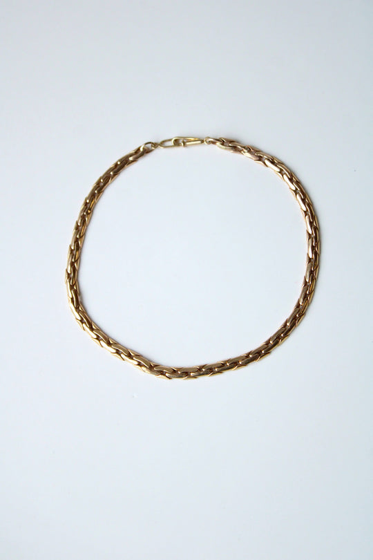 14K Yellow Gold Link Chain Bracelet/Anklet