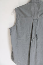 Cabela's Gray Green Cotton Button Down Tank | S