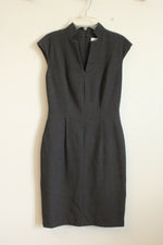 Calvin Klein Gray V-neck Sheath Dress | 2