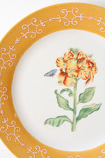 Elizabeth Marshali Yellow Floral Decor Plate