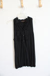 The Limited Black Ruffle Tank Top | S